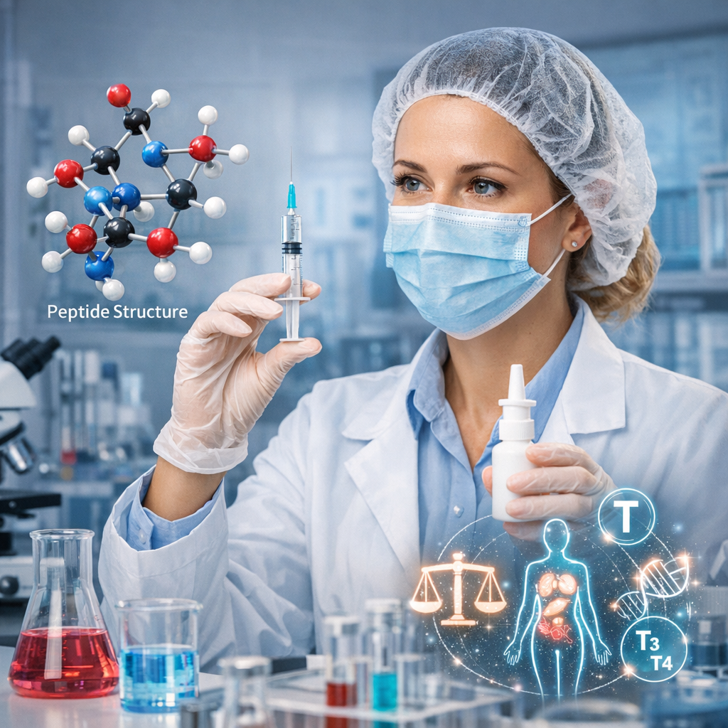 peptide therapy in a scientific lab setting